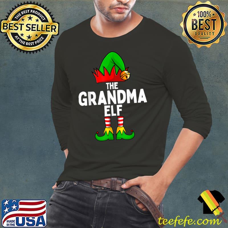 Official Grandma Elf Matching Family Christmas Women T-Shirt Long Sleeve Tee Official Grandma Elf Matching Family Christmas Women T-Shirt Long Sleeve Tee
