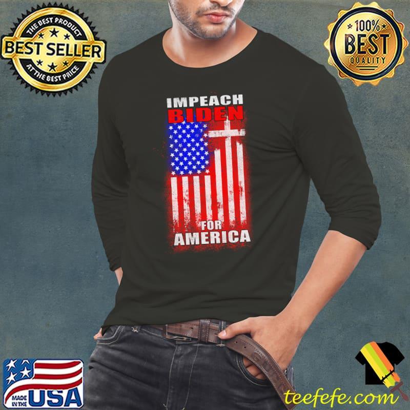 Official Impeach Joe Biden for America - Impeach 46 T-Shirt Long Sleeve Tee Official Impeach Joe Biden for America - Impeach 46 T-Shirt Long Sleeve Tee