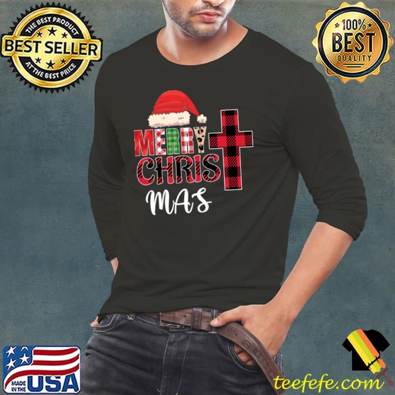 Official Merry Christmas Leopard Buffalo Red Plaid T-Shirt Long Sleeve Tee Official Merry Christmas Leopard Buffalo Red Plaid T-Shirt Long Sleeve Tee