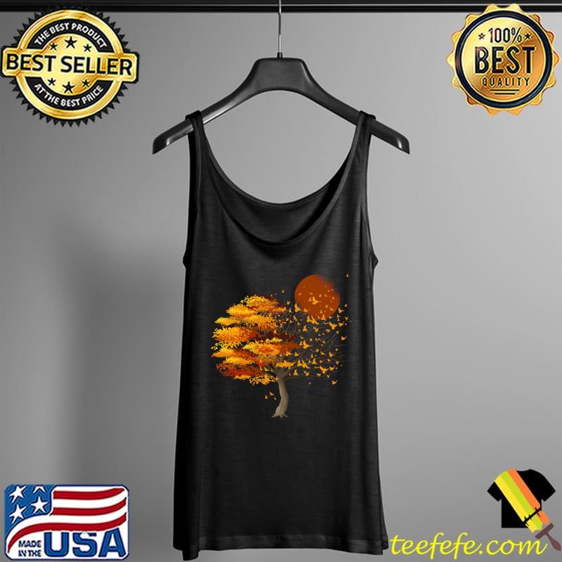 Official Nature Wildlife Full Moon Tree Flock Of Birds Outdoor Forest T- Tank Top Official Nature Wildlife Full Moon Tree Flock Of Birds Outdoor Forest T- Tank Top