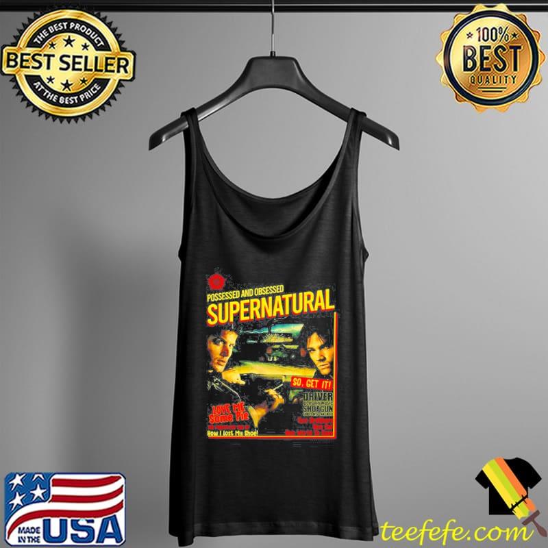 Official Possessed And Obsessed Supernatural Driver Picks The Music Shotgun Tank Top Official Possessed And Obsessed Supernatural Driver Picks The Music Shotgun Tank Top