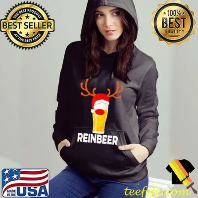 Official Reinbeer Reindeer Beer Christmas Pajama T-Shirt
