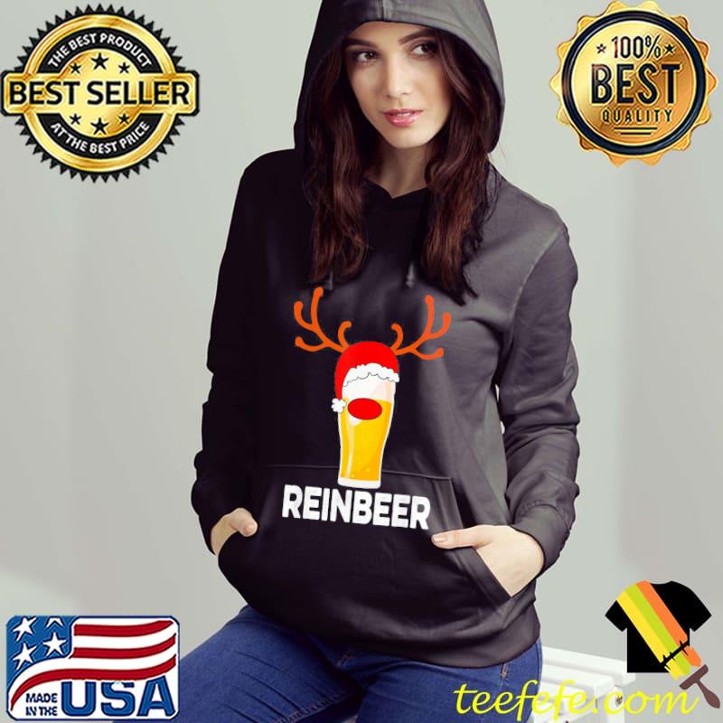 Official Reinbeer Reindeer Beer Christmas Pajama T-Shirt
