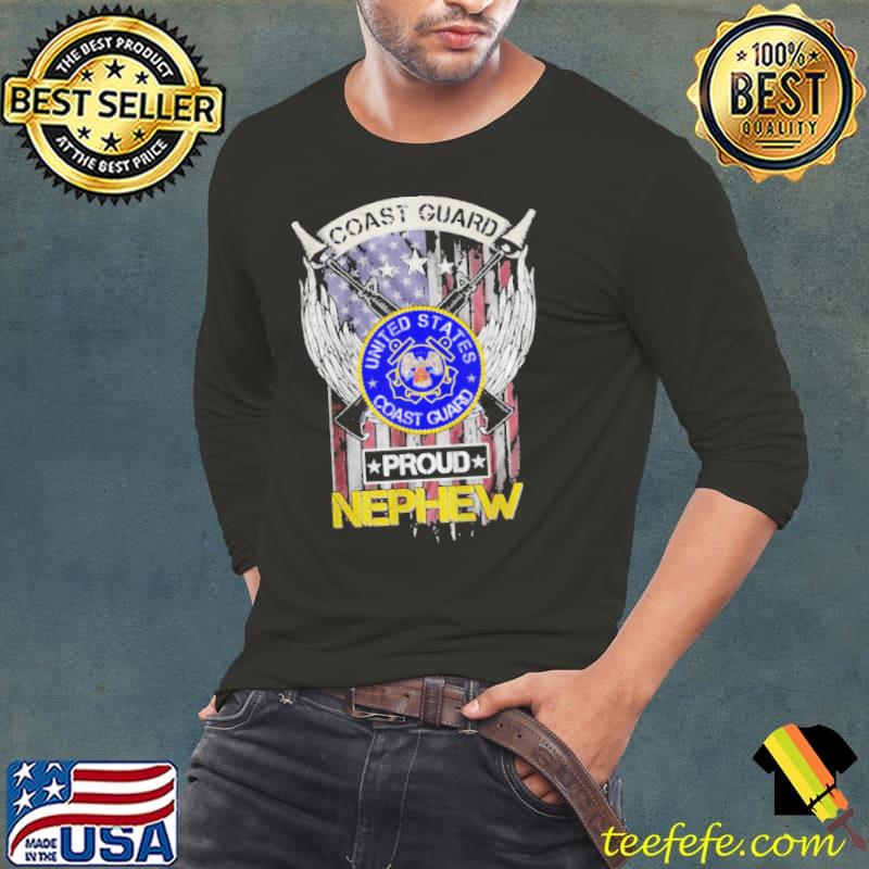Official Vintage usa American flag us coast guard proud nephew Long Sleeve Tee Official Vintage usa American flag us coast guard proud nephew Long Sleeve Tee