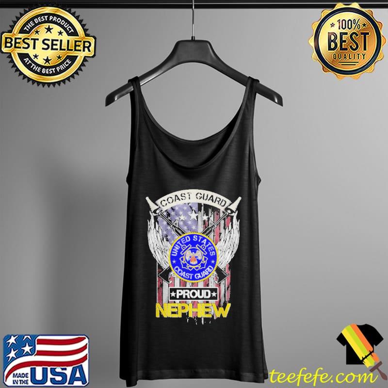 Official Vintage usa American flag us coast guard proud nephew Tank Top Official Vintage usa American flag us coast guard proud nephew Tank Top