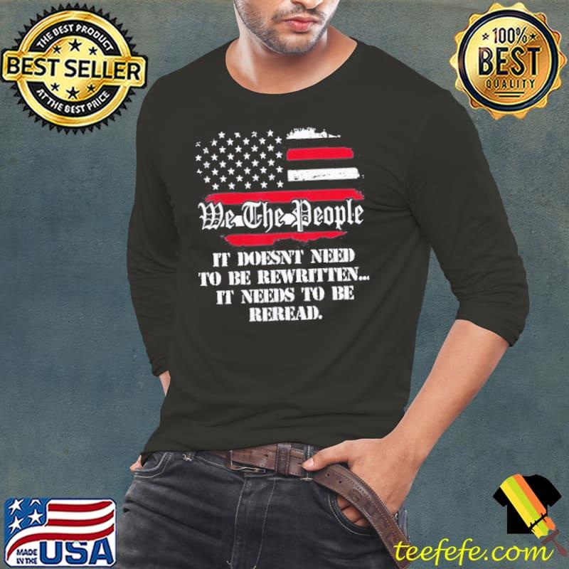 Official We the people 1776 vintage usa flag 4th of july Long Sleeve Tee Official We the people 1776 vintage usa flag 4th of july Long Sleeve Tee