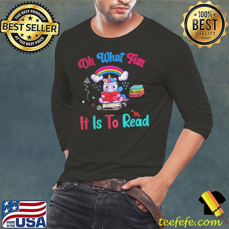 Oh What Fun It Is To Read T-Shirt Long Sleeve Tee Oh What Fun It Is To Read T-Shirt Long Sleeve Tee