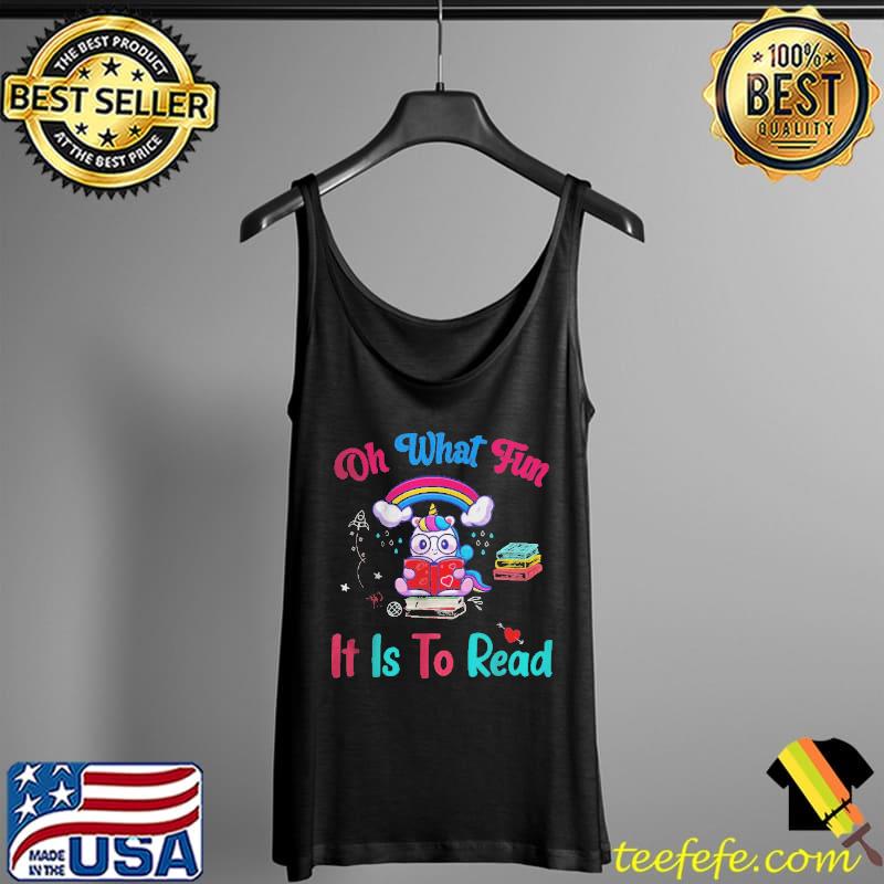 Oh What Fun It Is To Read T-Shirt Tank Top Oh What Fun It Is To Read T-Shirt Tank Top