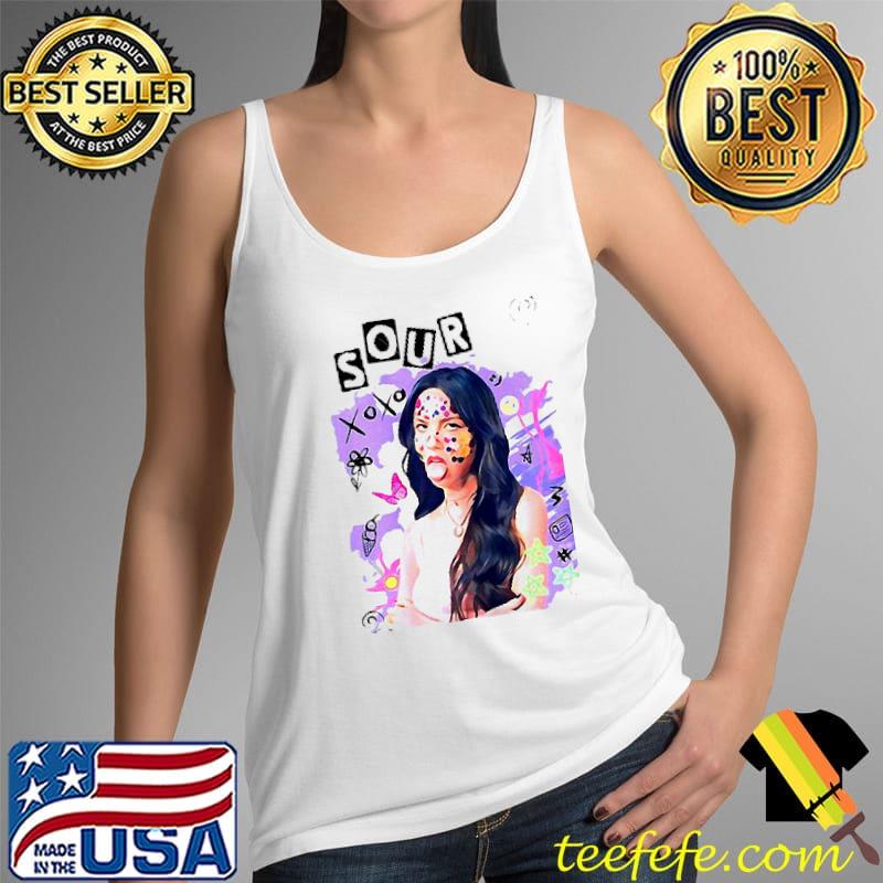 Olivia Rodrigo Fan Portrait Sour Singer Shirt Tank Top Olivia Rodrigo Fan Portrait Sour Singer Shirt Tank Top