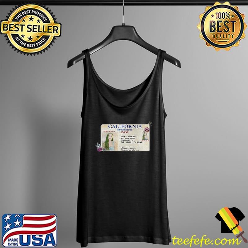 Olivia Rodrigo Merch Driver license California US4EVR Vintage Shirt Tank Top Olivia Rodrigo Merch Driver license California US4EVR Vintage Shirt Tank Top