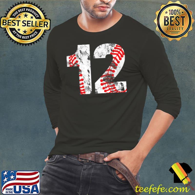 Original 12 Years Old Gifts Number 12 Baseball 12th Birthday Boy Girl T Shirt Long Sleeve Tee Original 12 Years Old Gifts Number 12 Baseball 12th Birthday Boy Girl T Shirt Long Sleeve Tee