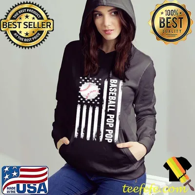 Original Baseball Pop Pop American flag T-Shirt
