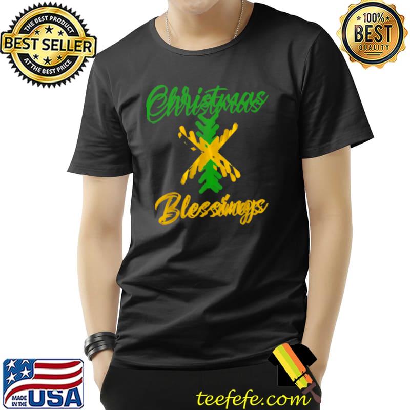 Original Christmas Blessings In Jamaica Flag Style, Jamaican Shirt Unisex Original Christmas Blessings In Jamaica Flag Style, Jamaican Shirt Unisex