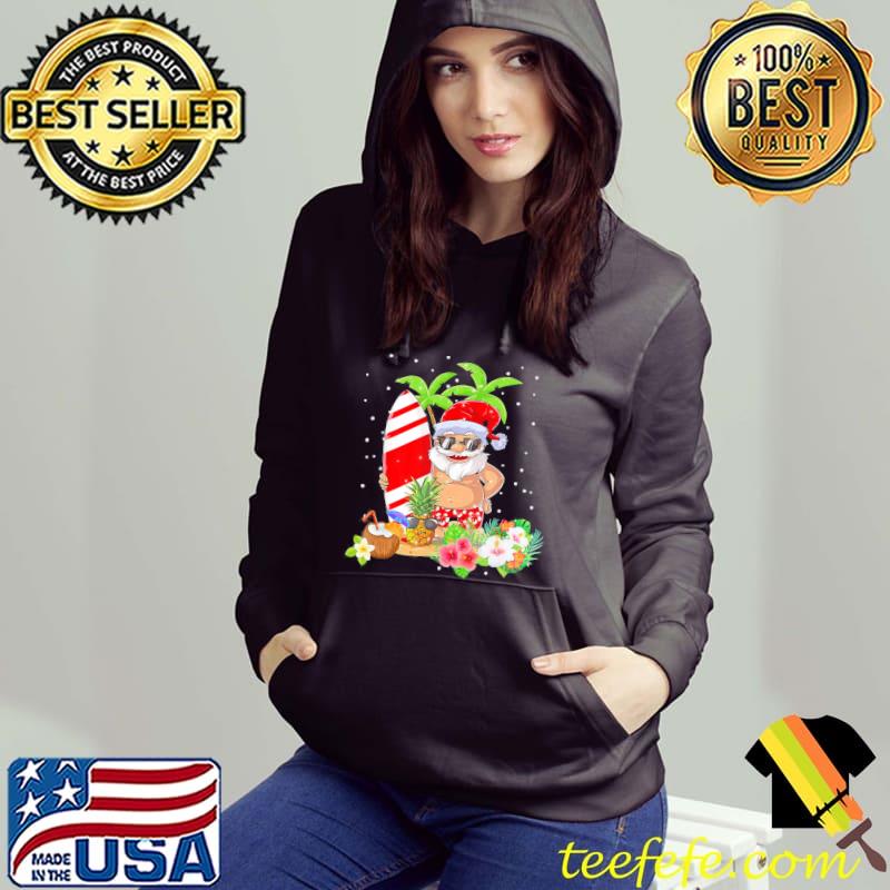 Original Christmas in July Santa Hawaiian Surfing Summer Surf T-Shirt