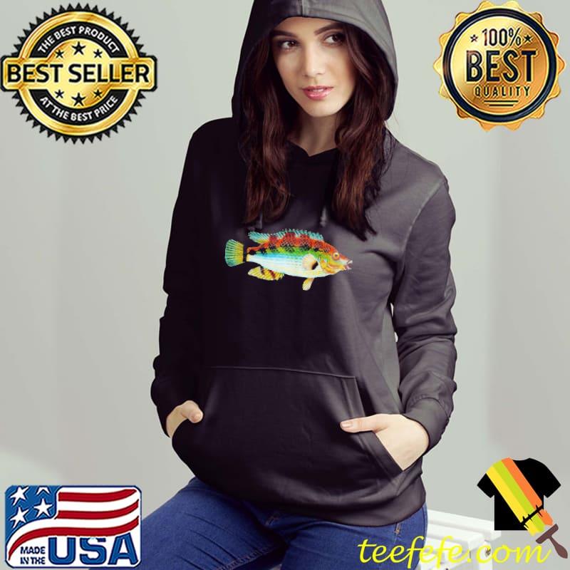 Original Cool colorful fish art fisherman fishing shirt