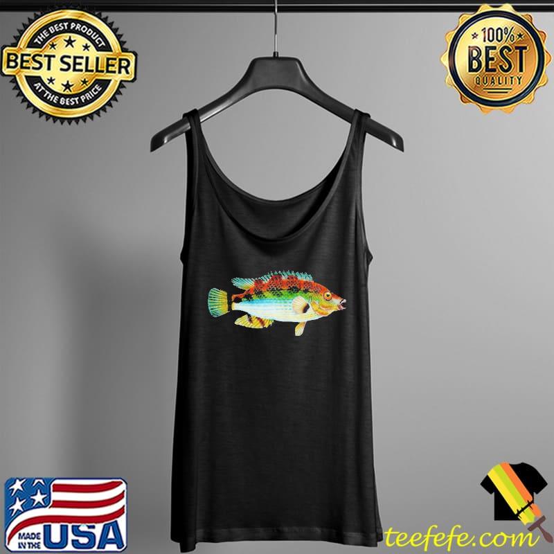 Original Cool colorful fish art fisherman fishing Tank Top Original Cool colorful fish art fisherman fishing Tank Top