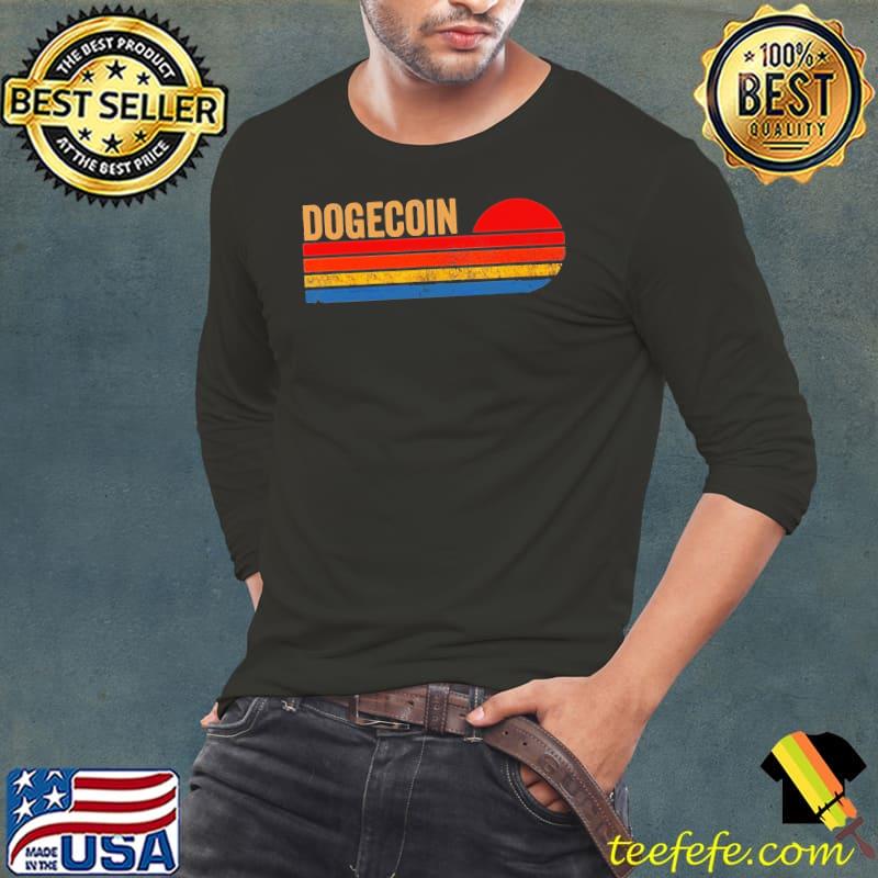 Original Dogecoin To the Moon Vintage Shirt Long Sleeve Tee Original Dogecoin To the Moon Vintage Shirt Long Sleeve Tee