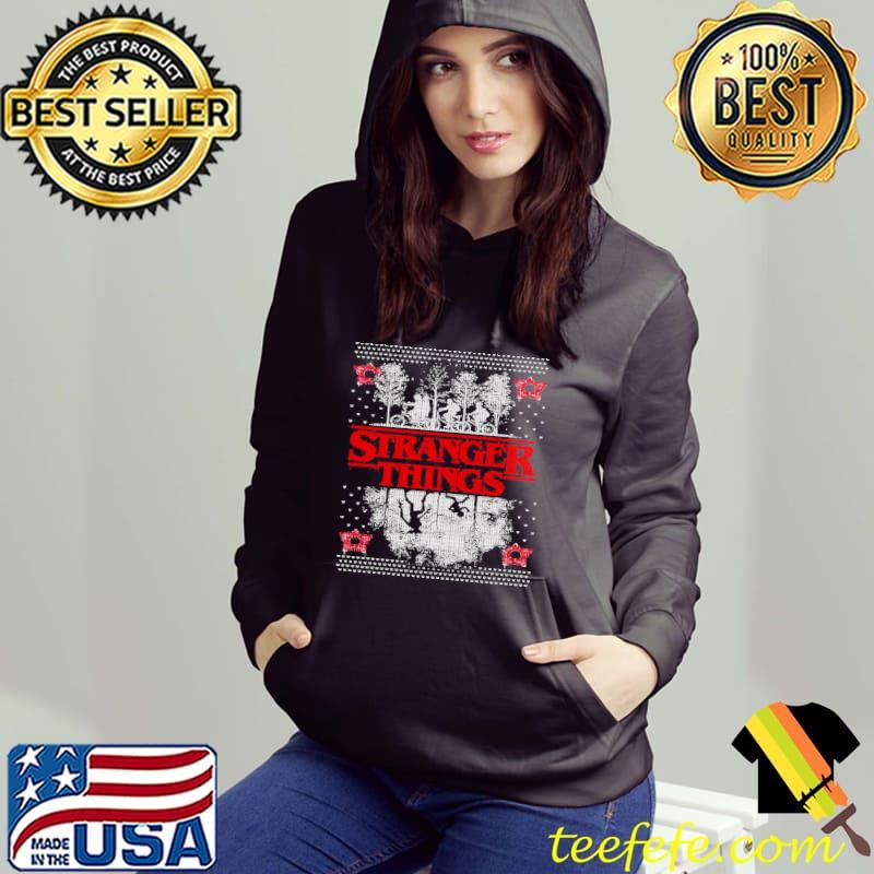 Original Faux Ugly Knit Stranger Things Christmas Shirt Original Faux Ugly Knit Stranger Things Christmas Shirt