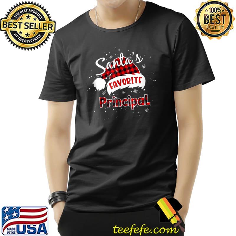 Original Funny Santa's Favorite Principal Christmas T-Shirt Unisex Original Funny Santa's Favorite Principal Christmas T-Shirt Unisex