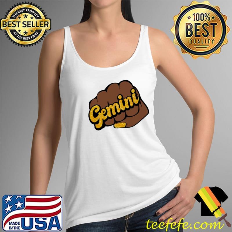 Original Glittery Fist Zodiac Signs Gemini Shirt Tank Top Original Glittery Fist Zodiac Signs Gemini Shirt Tank Top