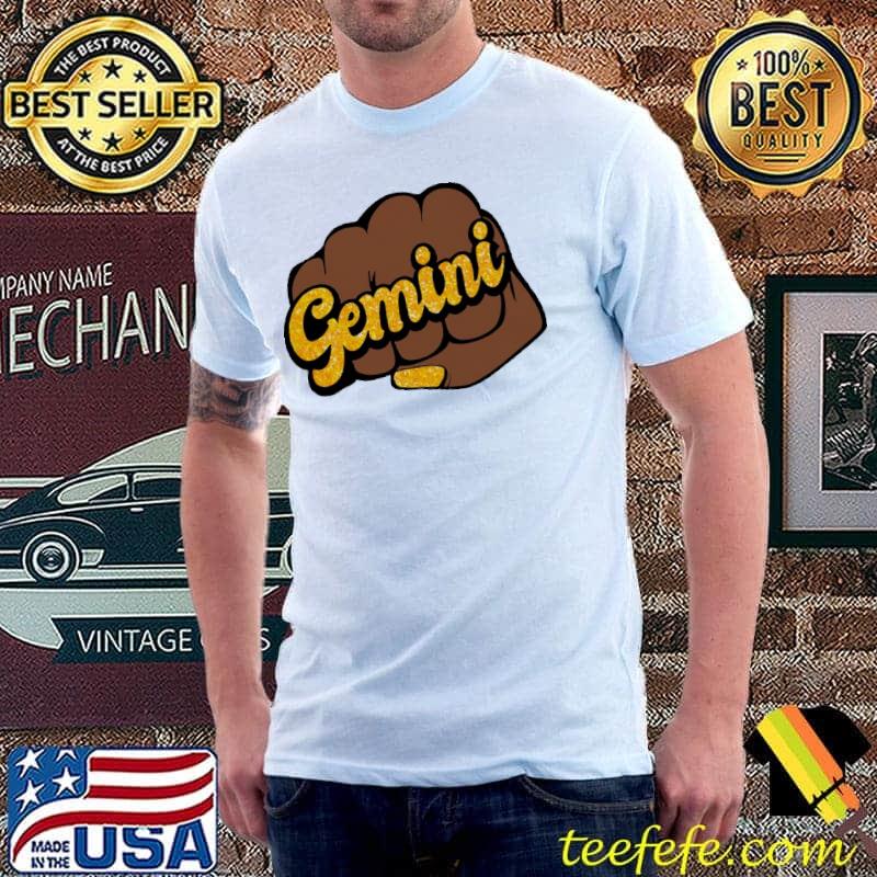 Original Glittery Fist Zodiac Signs Gemini Shirt Unisex Original Glittery Fist Zodiac Signs Gemini Shirt Unisex