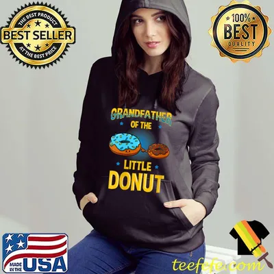Original Grandfather Of The Little Donut Gender Reveal Baby Shower T-Shirt