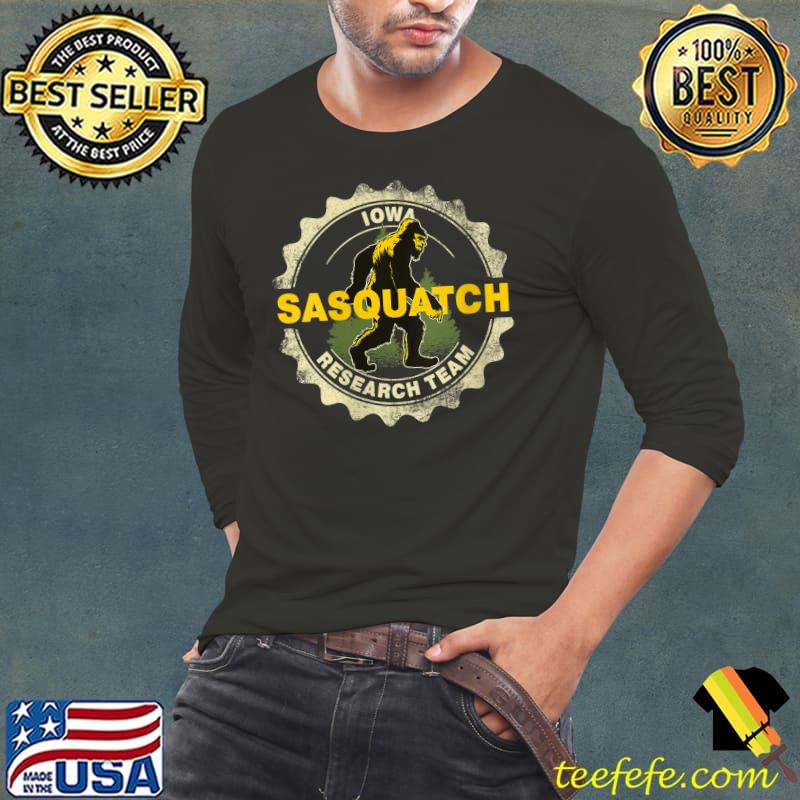 Original Iowa Sasquatch Research Team Bigfoot Believer Fan T-Shirt Long Sleeve Tee Original Iowa Sasquatch Research Team Bigfoot Believer Fan T-Shirt Long Sleeve Tee