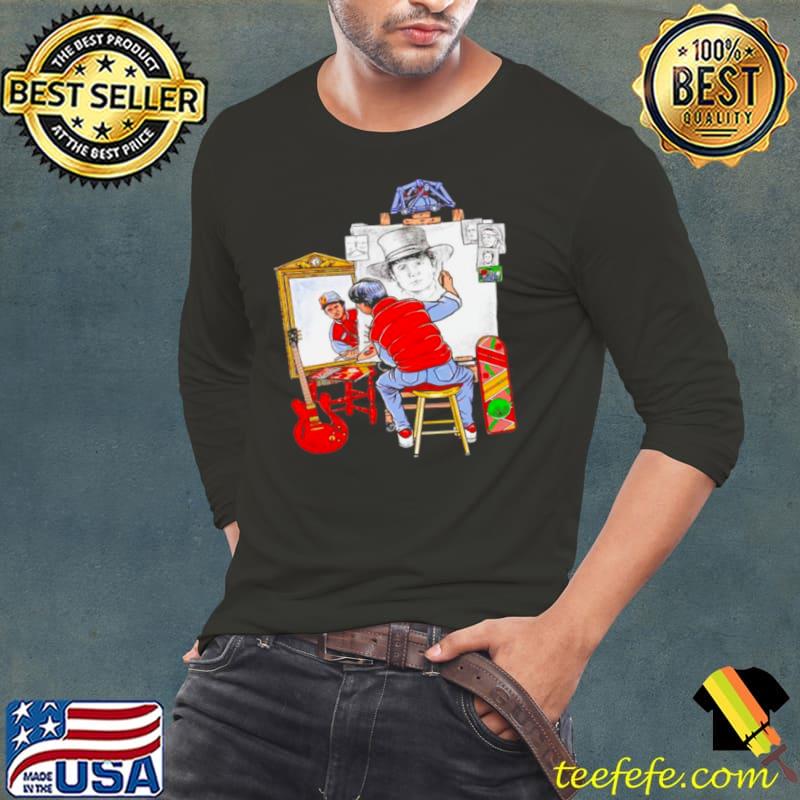 Original Marty Future Self Portrait Back to the Future Long Sleeve Tee Original Marty Future Self Portrait Back to the Future Long Sleeve Tee