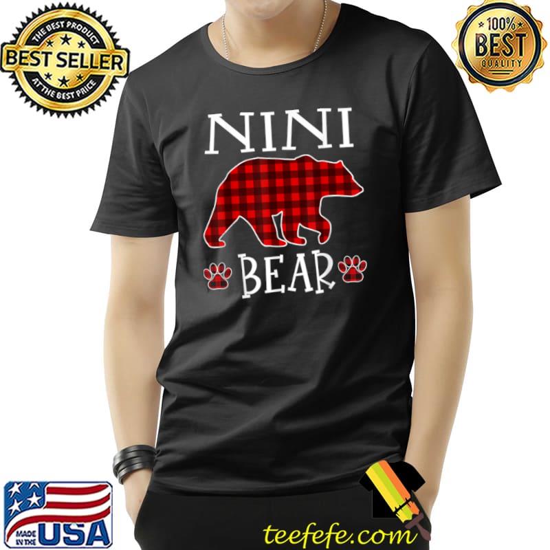 Original Nini Bear Christmas Pajama Red Plaid Buffalo Family Xmas T Shirt Unisex Original Nini Bear Christmas Pajama Red Plaid Buffalo Family Xmas T Shirt Unisex