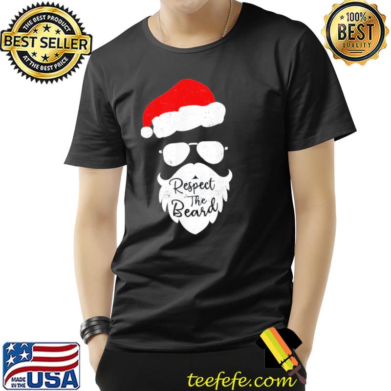 Original Respect The Beard Santa Glasses Christmas Pajamas T-Shirt Unisex Original Respect The Beard Santa Glasses Christmas Pajamas T-Shirt Unisex