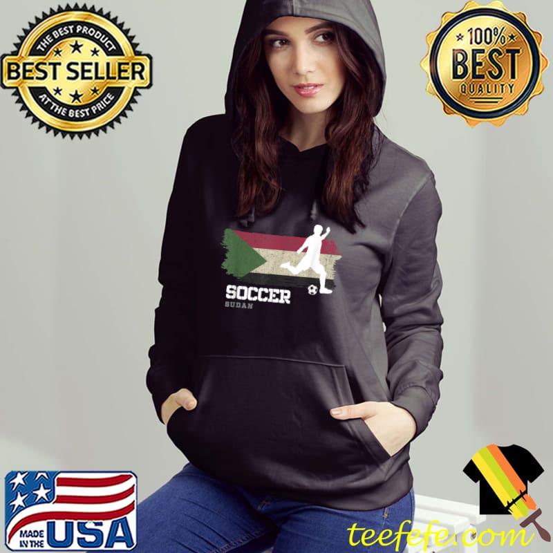 Original Soccer Sudan Flag Football Team Soccer Player T Shirt
