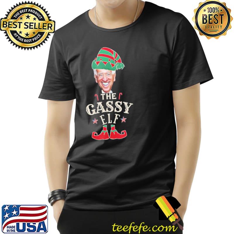 Original The Gassy Biden Elf Christmas Sarcastic Political Anti Biden T-Shirt Unisex Original The Gassy Biden Elf Christmas Sarcastic Political Anti Biden T-Shirt Unisex