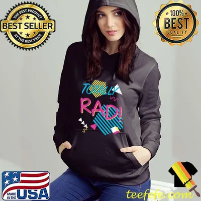 Original Totally Rad Costume Party Idea, 80s 90s Trend Graphic T-Shirt