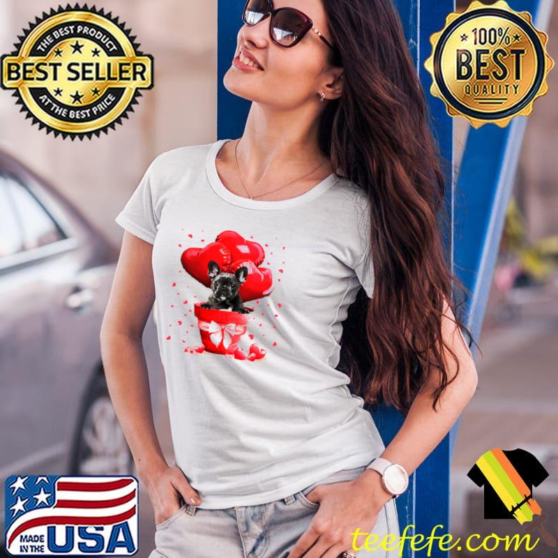Original Valentine Pot BLACK French Bulldog Shirt Ladies Tee Original Valentine Pot BLACK French Bulldog Shirt Ladies Tee