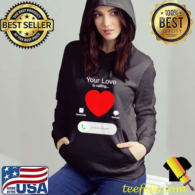 Original Valentines day your love is calling heart shirt