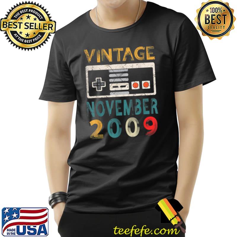 Original Vintage November 2009 12 Birthday Shirt 12 Year Old Gamer T Shirt Unisex Original Vintage November 2009 12 Birthday Shirt 12 Year Old Gamer T Shirt Unisex
