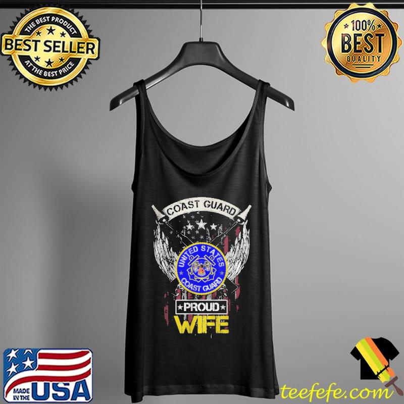 Original Vintage usa American flag us coast guard proud wife Tank Top Original Vintage usa American flag us coast guard proud wife Tank Top