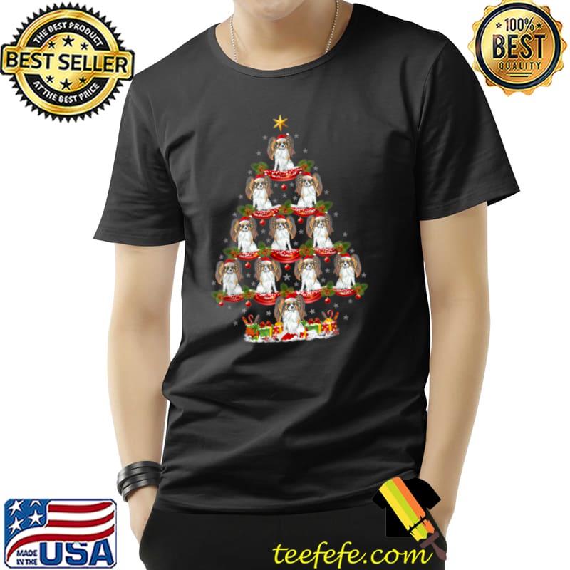 Papillon Dog Xmas Tree Lighting Papillon Christmas Tree T Shirt Unisex Papillon Dog Xmas Tree Lighting Papillon Christmas Tree T Shirt Unisex
