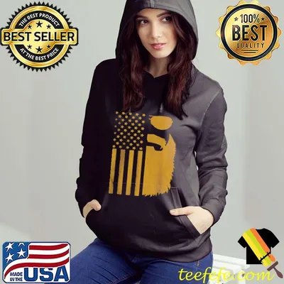 Patriotic US Flag Beard And Sunglasses For Men With Beards T-Shirt