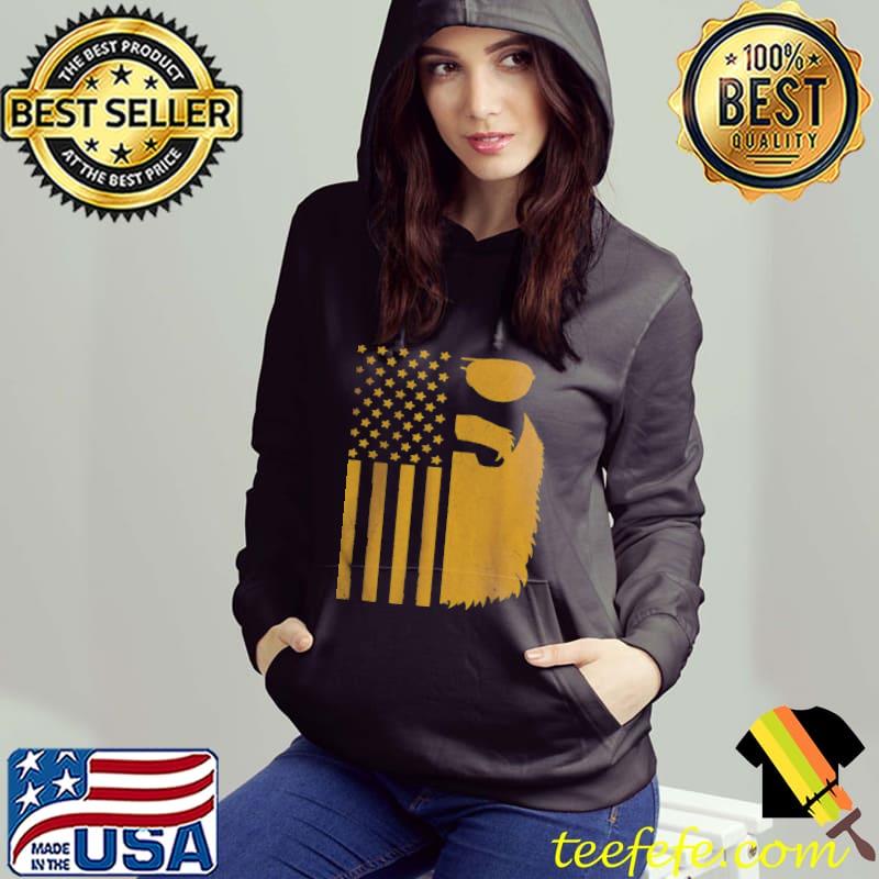 Patriotic US Flag Beard And Sunglasses For Men With Beards T-Shirt Patriotic US Flag Beard And Sunglasses For Men With Beards T-Shirt