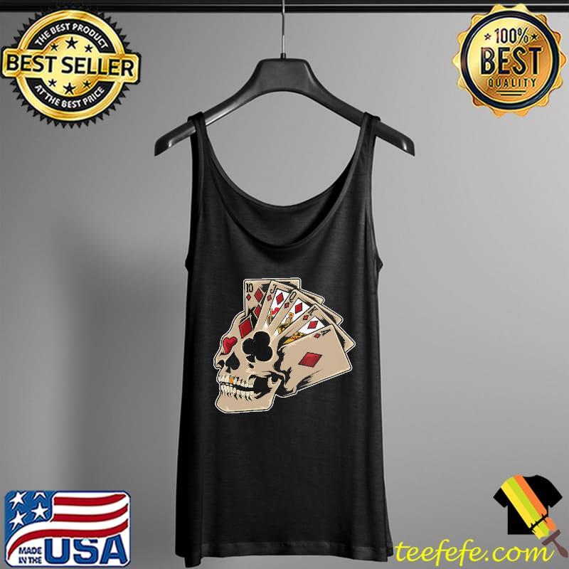 Poker Themed Skull Shirt Tank Top Poker Themed Skull Shirt Tank Top