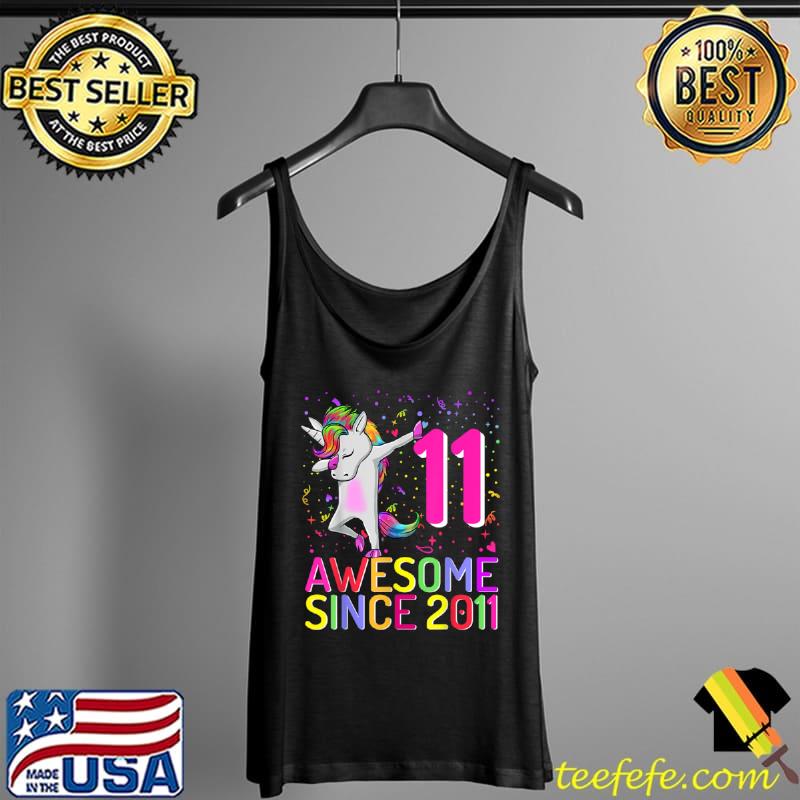 Premium 11Years Old Unicorn Dabbing 11th Birthday Girl Unicorn Party T Shirt Tank Top Premium 11Years Old Unicorn Dabbing 11th Birthday Girl Unicorn Party T Shirt Tank Top