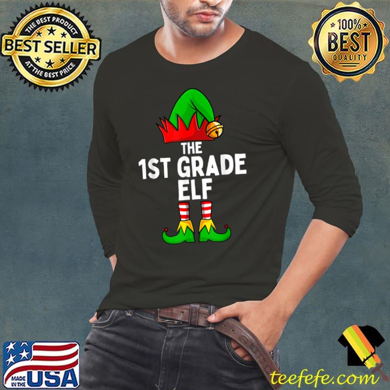 Premium 1st Grade Elf Matching Family Christmas Kids Girls Boys T-Shirt Long Sleeve Tee Premium 1st Grade Elf Matching Family Christmas Kids Girls Boys T-Shirt Long Sleeve Tee