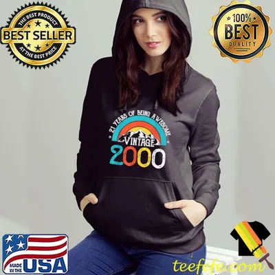 Premium 21 Years Old Vintage 2000 21st Birthday Men Women T Shirt