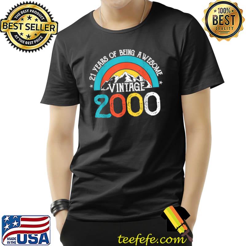 Premium 21 Years Old Vintage 2000 21st Birthday Men Women T Shirt Unisex Premium 21 Years Old Vintage 2000 21st Birthday Men Women T Shirt Unisex