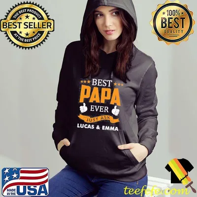 Premium Best papa Ever Just Ask Lucas And Emma T-shirt