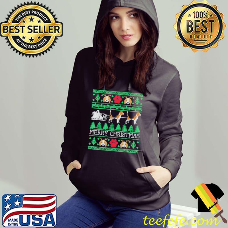 Premium Christmas Beagle Dog Lovers Beagle Ugly T-Shirt