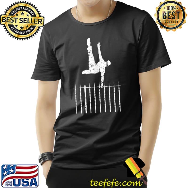 Premium Freerunning Backflip Parkour Over Fence Extreme Freerunner T-Shirt Unisex Premium Freerunning Backflip Parkour Over Fence Extreme Freerunner T-Shirt Unisex