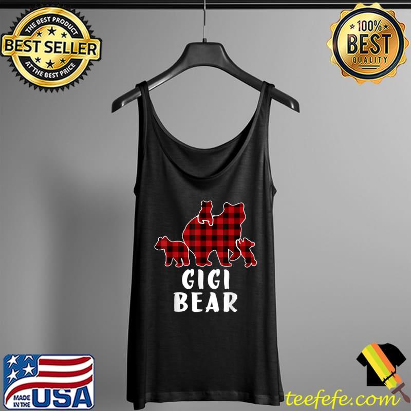 Premium Gigi Bear 3 Cubs Shirt, Christmas Mama Bear Plaid Pajama T Shirt Tank Top Premium Gigi Bear 3 Cubs Shirt, Christmas Mama Bear Plaid Pajama T Shirt Tank Top