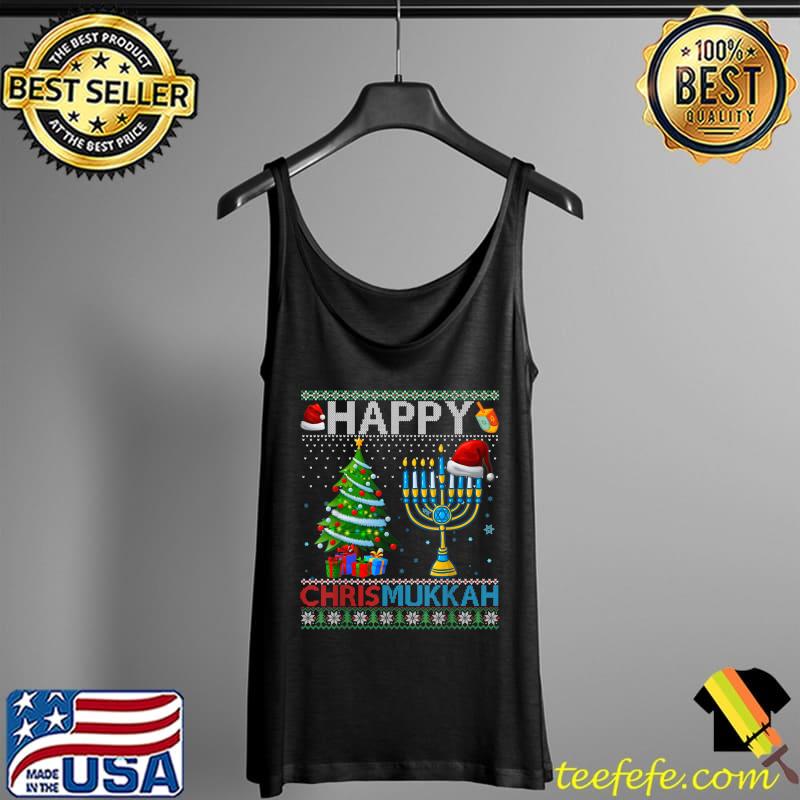 Premium Happy Chrismukkah Jewish Christmas Hanukkah Chanuka T- Tank Top Premium Happy Chrismukkah Jewish Christmas Hanukkah Chanuka T- Tank Top